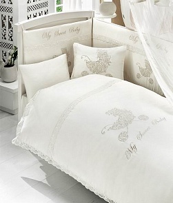 Комплект постельного белья из 6 предметов серии My Sweet Baby (Bebe Luvicci, 00-0013777)